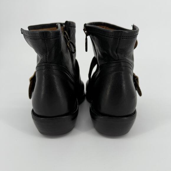 Florentini Baker Womens Ankle Boots Moto Leather Bootie Size 9 EU 39.5 Biker - Picture 5 of 9